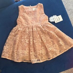 Popatu Lace Dusty Rose Toddler Formal Dress